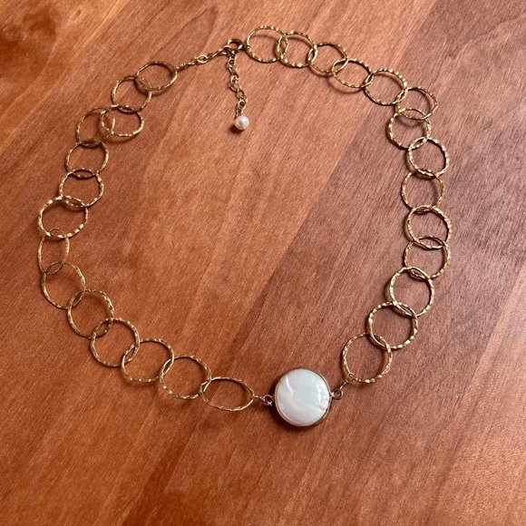 Pearl with Gold Plated Necklace - Picture 4 of 4